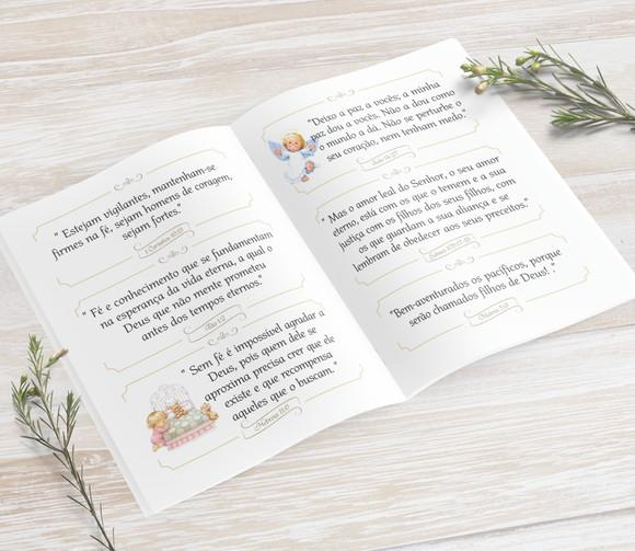 Mini Bíblia Personalizada com Fotos do Bebê