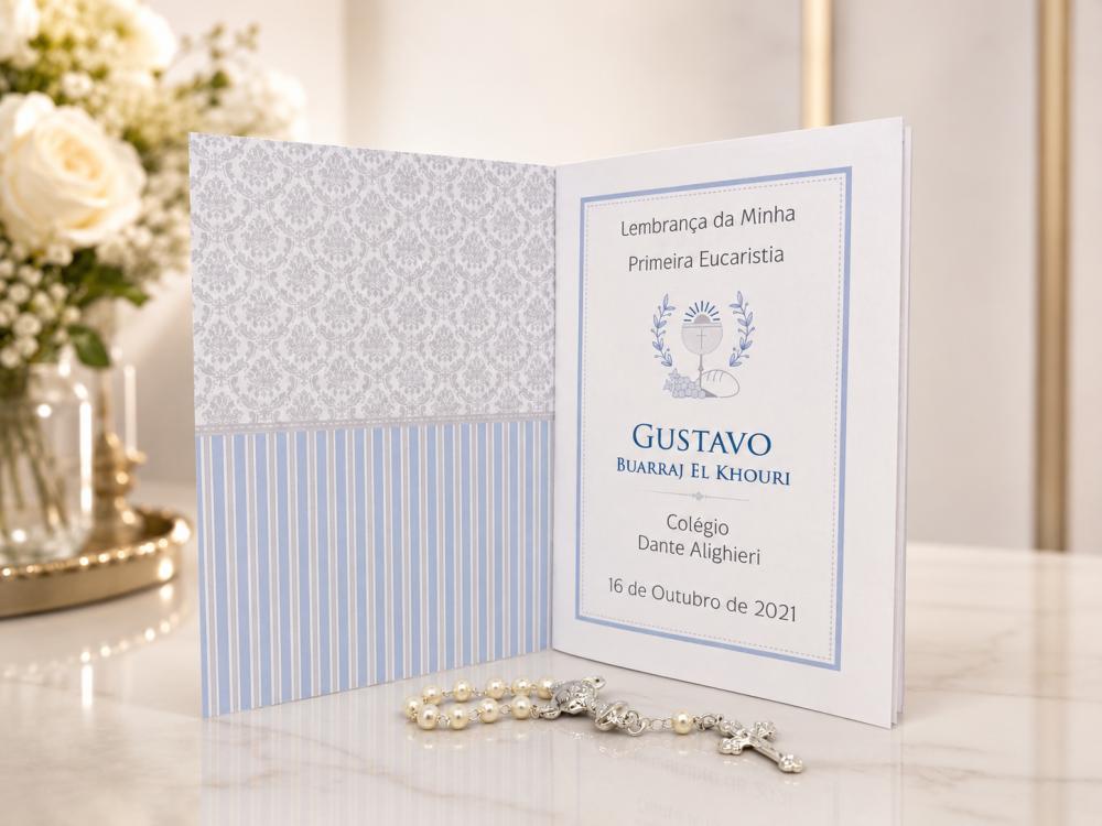 Mini Livrinho de Orações para Eucaristia com Mini Terço