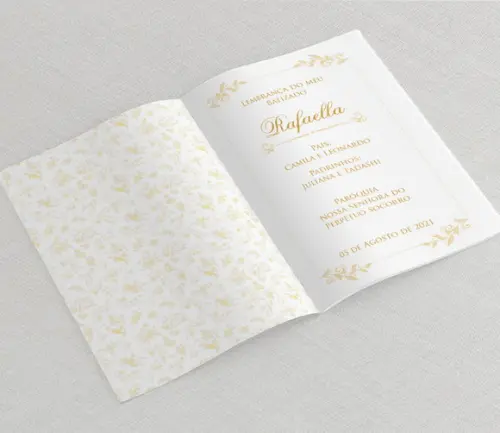 Livrinho De Orações Personalizado Batizado / Eucaristia
