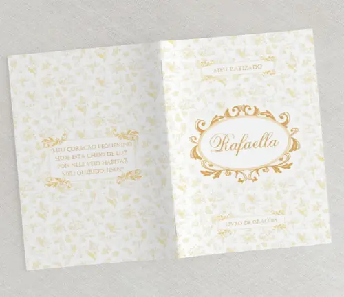 Livrinho De Orações Personalizado Batizado / Eucaristia