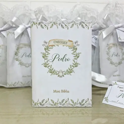 Livrinho Versículos Bíblicos Personalizado Lembrancinha