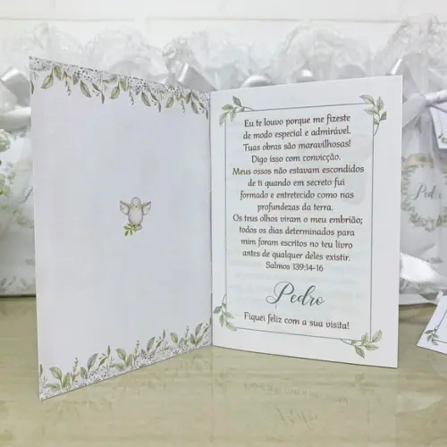 Livrinho Versículos Bíblicos Personalizado Lembrancinha