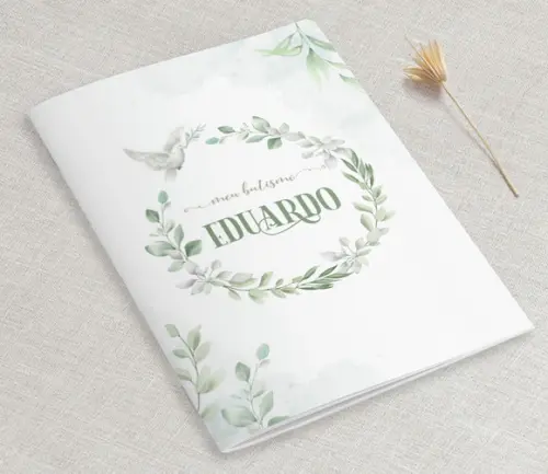 Livro De Oração Personalizado Para Batizado / Eucaristia