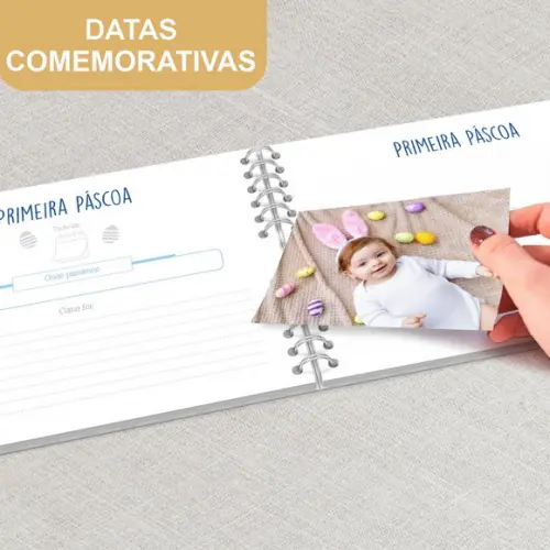Livro Diario do Bebê Astronauta Aquarela