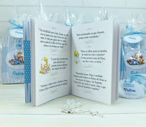 Mini Bíblia para Lembrancinha de Batizado