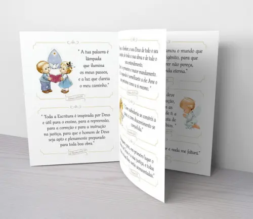 Mini Bíblia Personalizada com Foto da Criança e Mini Terço