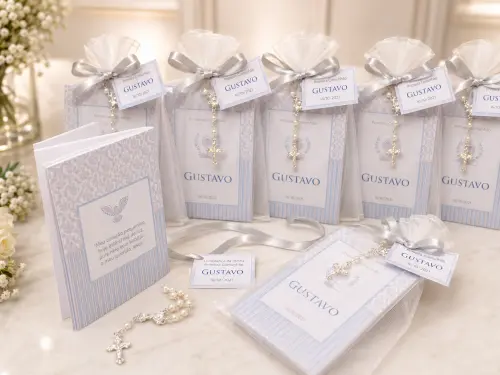 Mini Livrinho de Orações para Eucaristia com Mini Terço