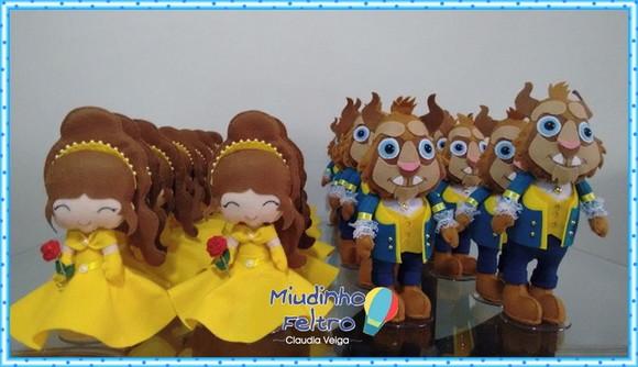 Bela e a Fera Cute -centro de Mesa