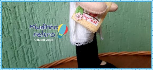 Boneca Professora em feltro
