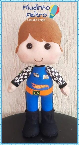 Boneco Piloto Hot Wheels