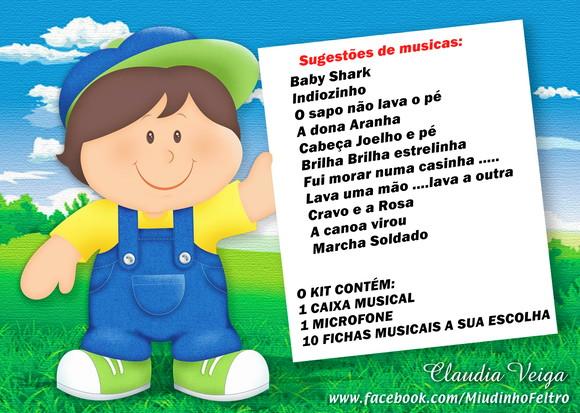 Caixa Musical Pedagógica em Feltro