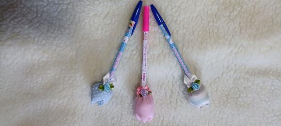 Caneta Personalizada com Tulipa Lembrancinhas