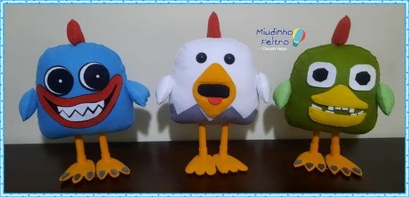 Chicken Gun Game em Feltro jogo