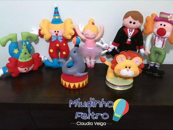 Circo em Feltro 7 Peças