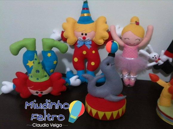 Circo em Feltro 7 Peças