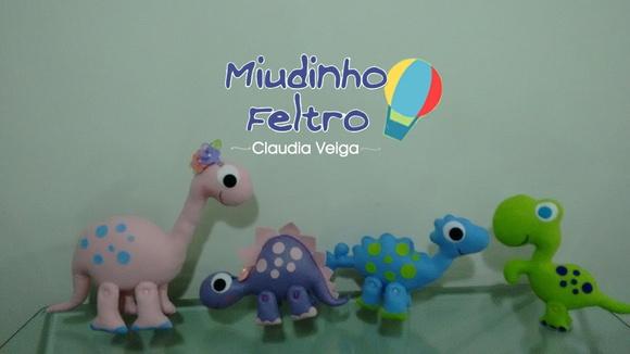 Dinossauros em Feltro 4 Peças