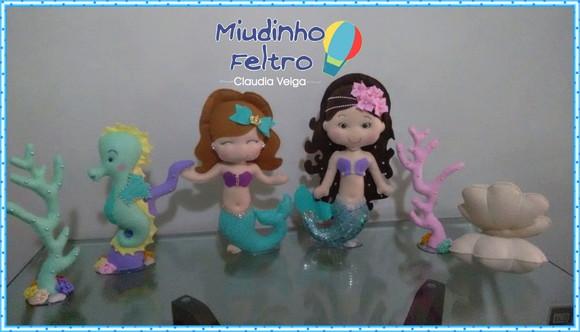 Fundo do Mar em Feltro 6 Peças