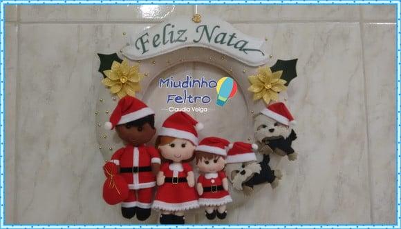 Guirlanda Natal Família Personalizada