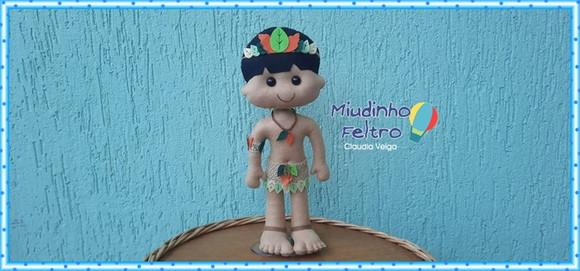 Indígena em Feltro Masculino