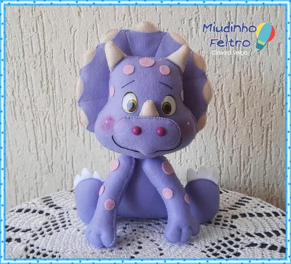 Kit Dinossauros Baby em Feltro
