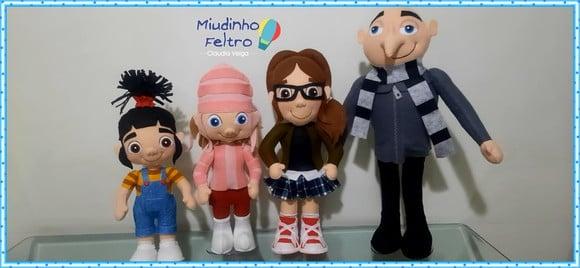 Kit Meu Malvado Favorito Feltro 4 Peças