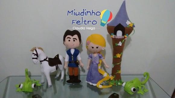 Kit Rapunzel Enrolados 5 Peças
