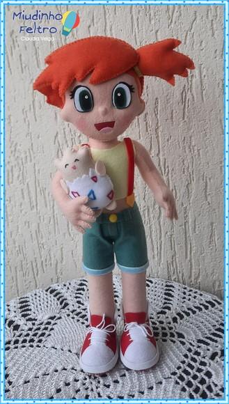 Kit Pokemon em Feltro - 8 Peças
