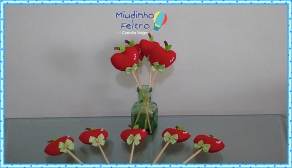 Maçã em Feltro - Branca de Neve