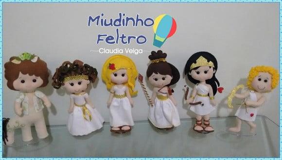 Mitologia Grega - Personagens em Feltro