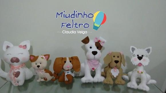 Pets em Feltro 6 Peças
