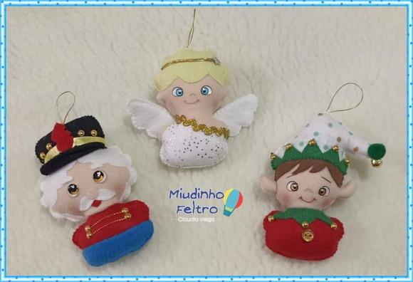 Pingentes Natal - Enfeite Árvore Natal