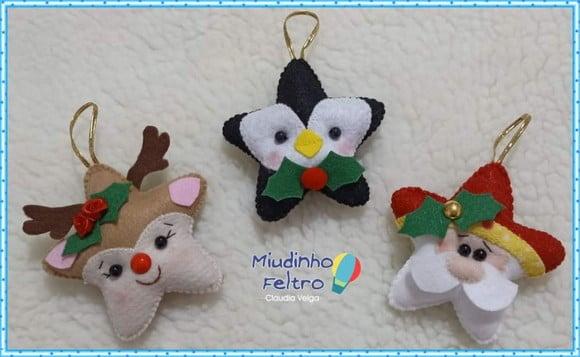 Pingentes Estrela Natal