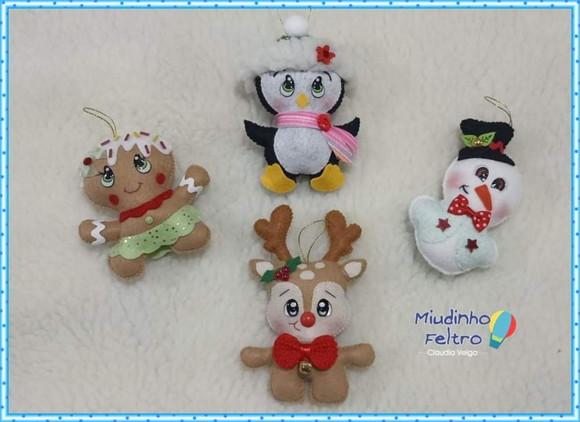 Pingentes Natal - Enfeite Árvore Natal
