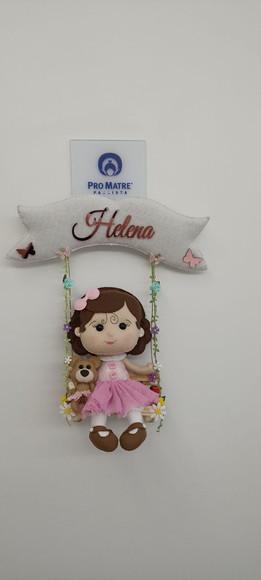 Porta Maternidade Menina e Urso