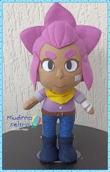 Shelly Brawl Stars - Boneco em Feltro
