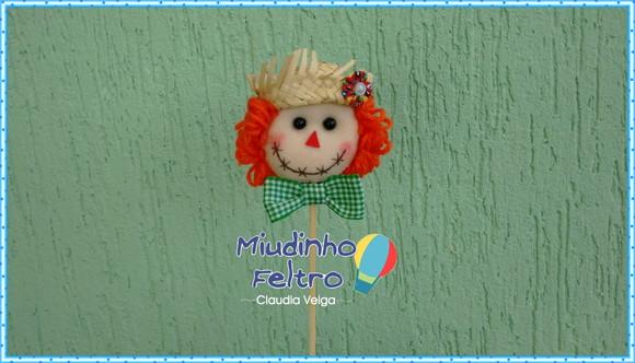 Topper espantalho - Festa Junina