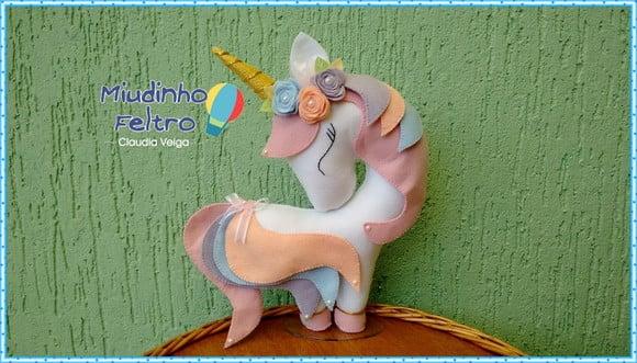 Unicórnio em Feltro