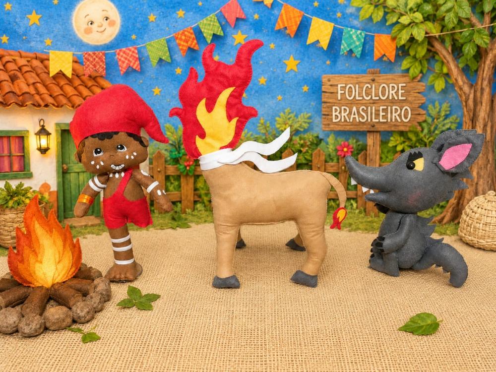 Kit folclore Brasileiro - 3 peças