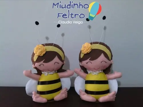 Abelha em Feltro _ Valor Unitário