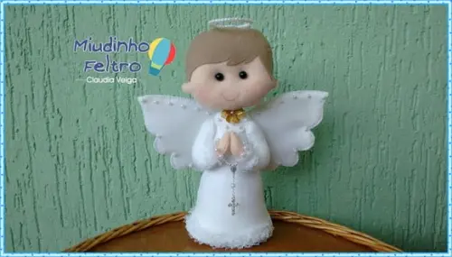 Anjo em feltro