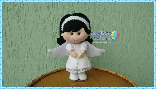 Anjinha em feltro - Batizado