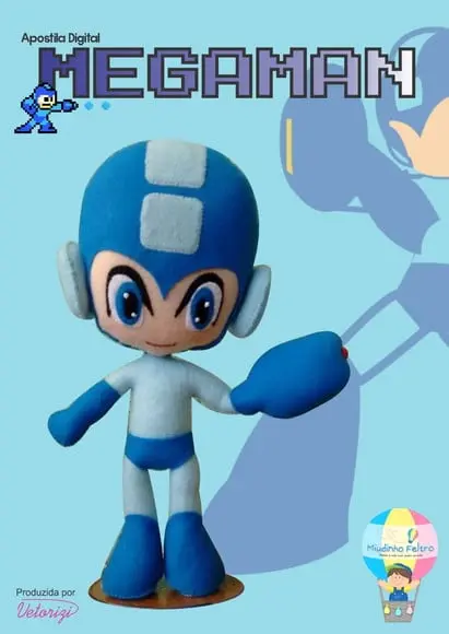 Apostila Megaman em Feltro