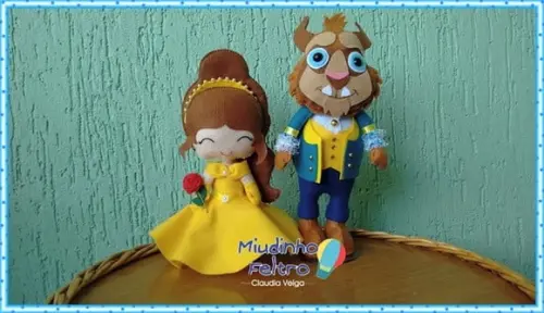 Bela e a Fera 20 cm Casal