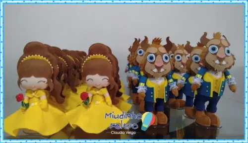 Bela e a Fera Cute -centro de Mesa