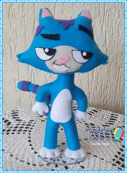 Boneca a Casa Mágica da Gabby em Feltro - 8 Peças