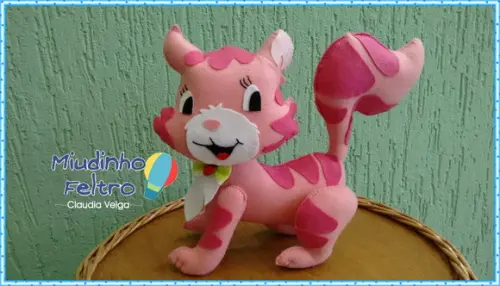Boneca Moranguinho e Gato Pudim