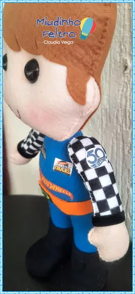 Boneco Piloto Hot Wheels