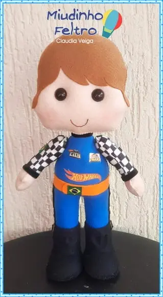 Boneco Piloto Hot Wheels
