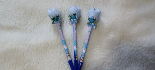 Caneta Personalizada com Tulipa Lembrancinhas