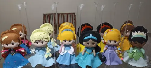 Centro de Mesa Princesas